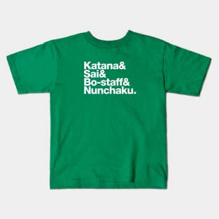 Teenage Mutant Ninja Weapons Kids T-Shirt